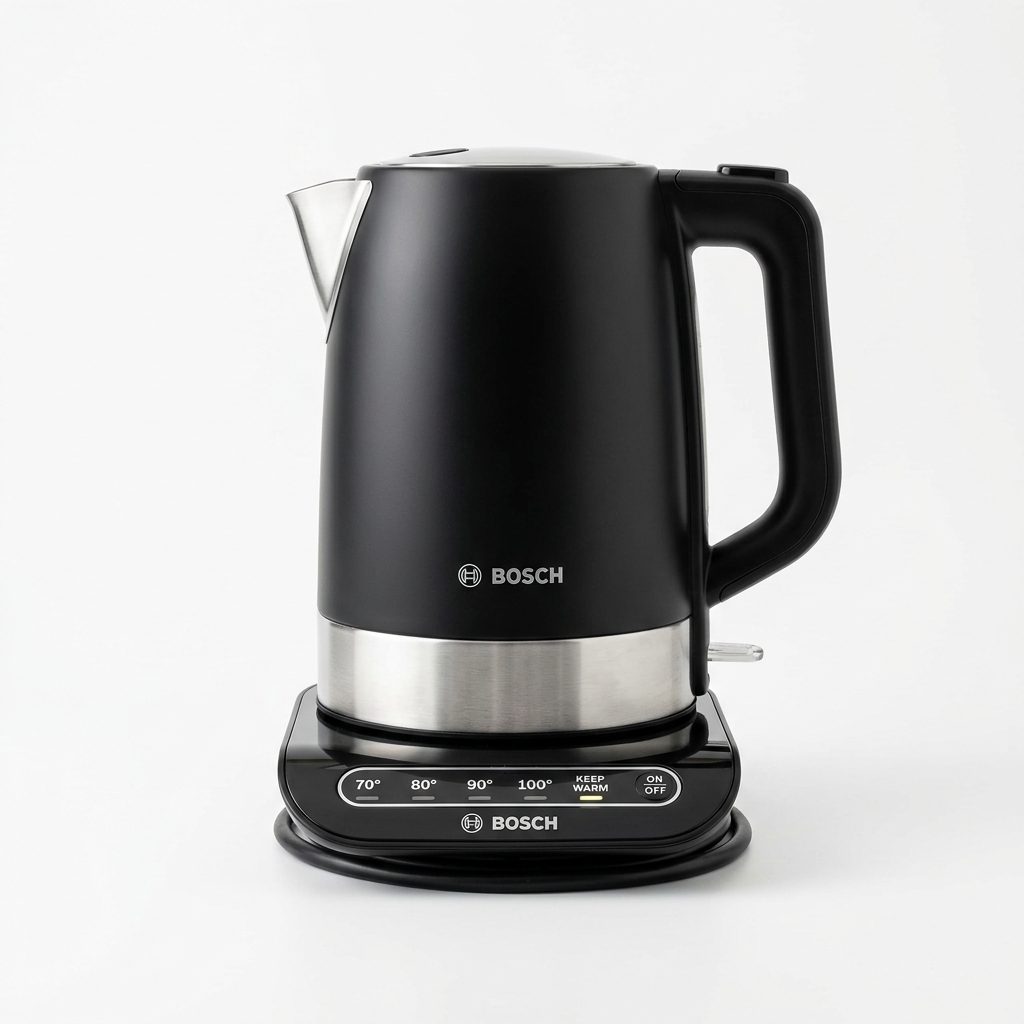 Bosch Styline TWK8613P vattenkokare med temperaturkontroll och dubbelväggig design