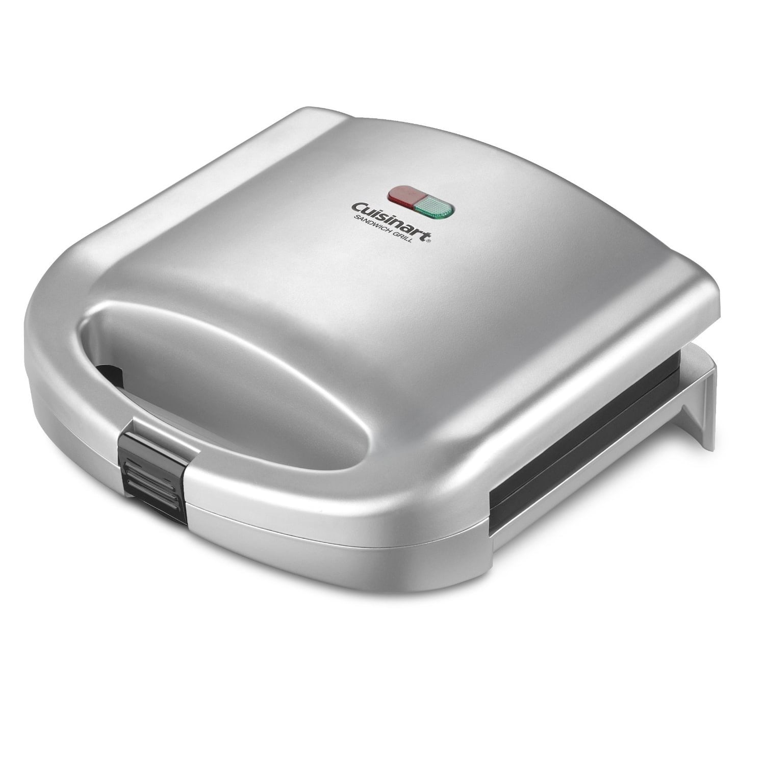 Cuisinart smörgåsgrill i borstat rostfritt stål med djupa fack och non-stick beläggning
