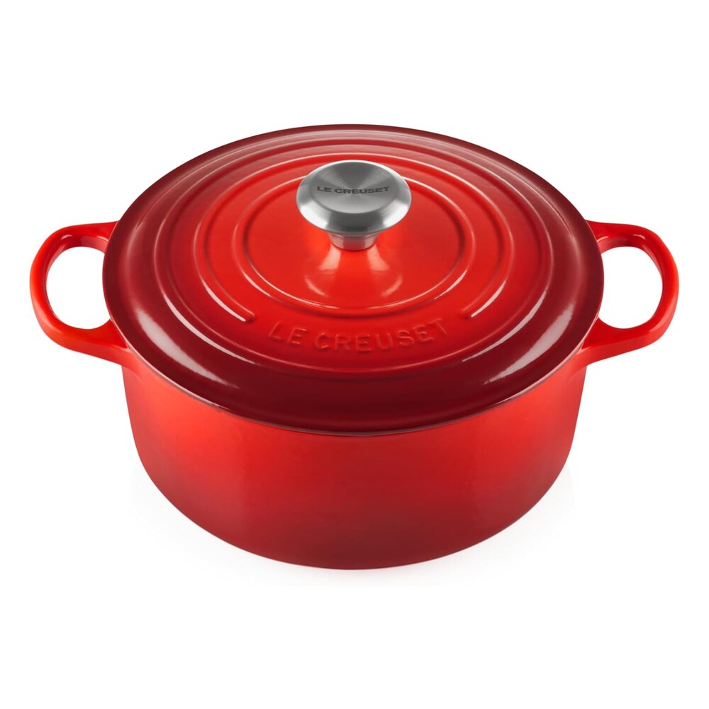 Le Creuset Signature Rund gjutjärnsgryta 4,2 liter cerise röd bäst i test