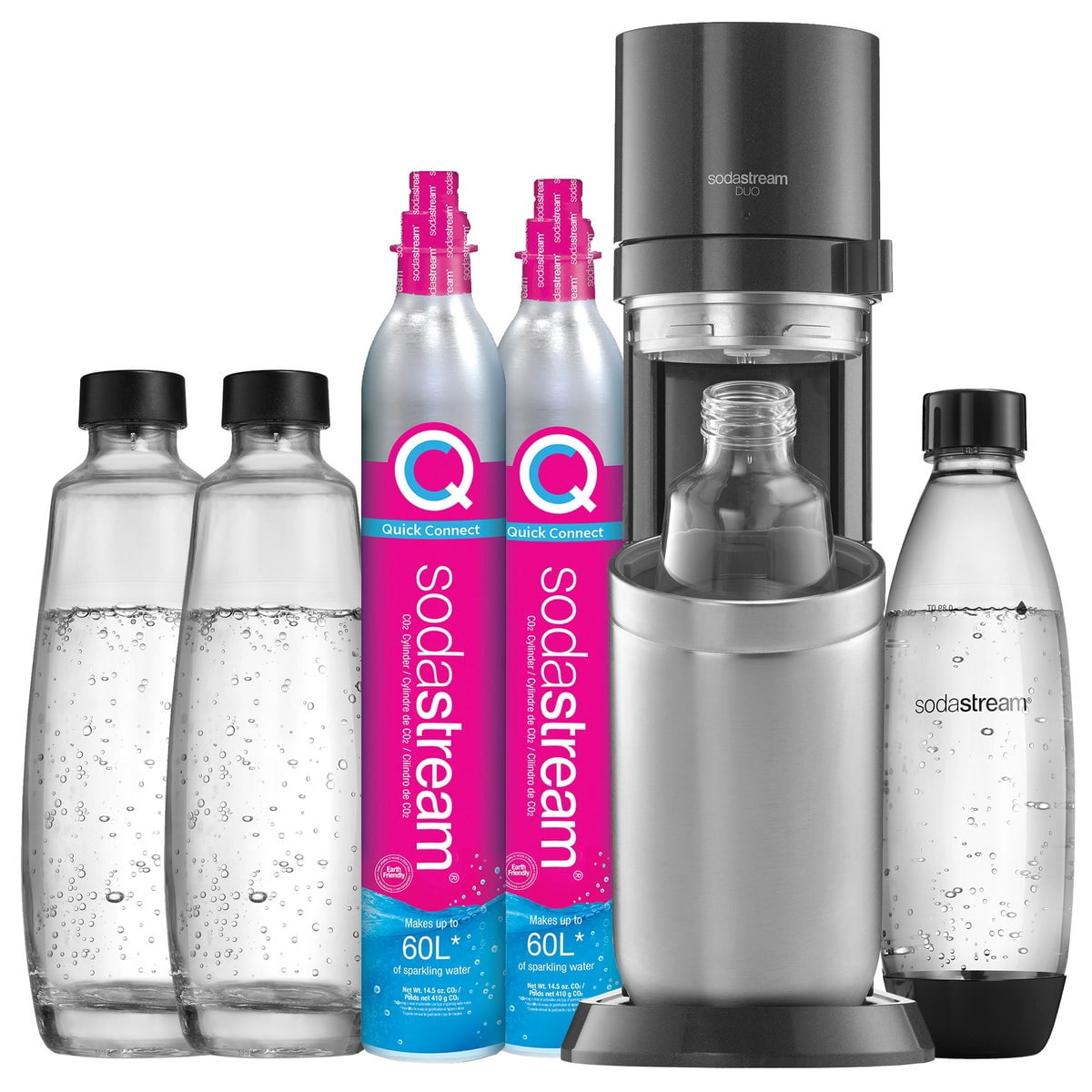 SodaStream Duo kolsyremaskin för glas- och plastflaska