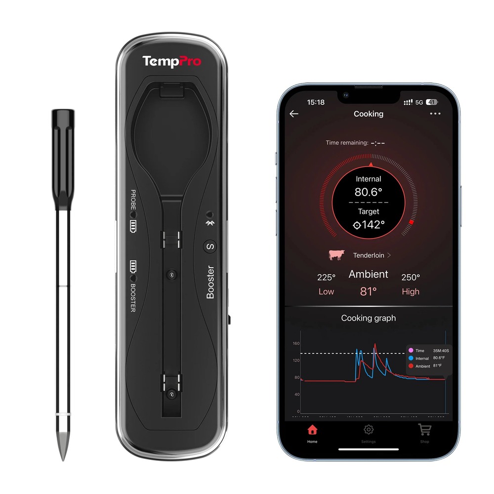 ThermoPro TempSpike trådlös kökstermometer med 150m räckvidd