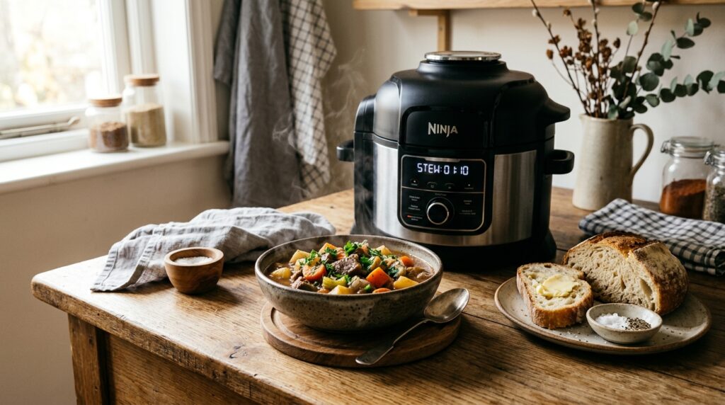 Elektrisk multicooker och tryckkokare bäst i test med mustigt långkok på köksbänk