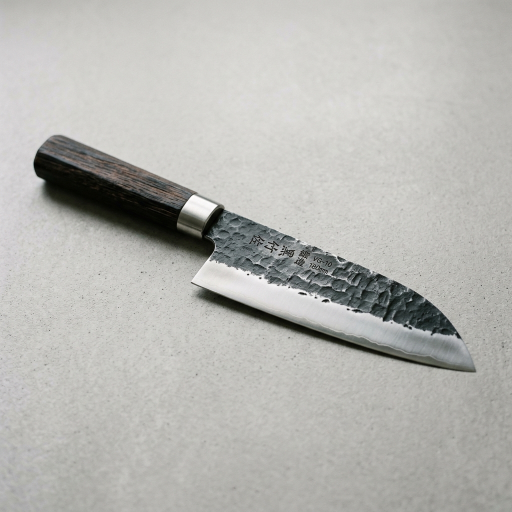 Satake Kuro Santoku 18 cm grovsmidd